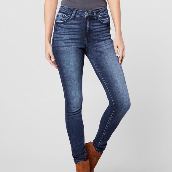 KANCAN PREMIUM DENIM HIGH RISE SKINNY JEANS RAW 26 - Picture 5 of 6